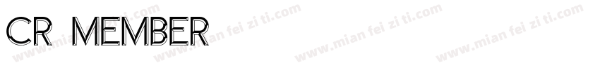 CR member字体转换